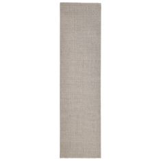 Vidaxl Preproga naravni sisal 66x250 cm peščena