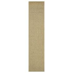 Vidaxl Preproga naravni sisal 66x300 cm zelena