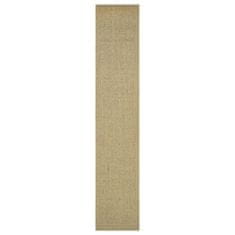 Vidaxl Preproga naravni sisal 66x350 cm zelena