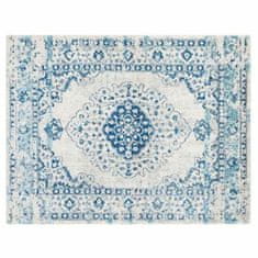 NEW Preproga DKD Home Decor Modra Bombaž Chenille (120 x 180 x 1 cm)