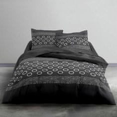 NEW Komplet posteljnine TODAY Krogi Temno siva Zakonska postelja 240 x 260 cm