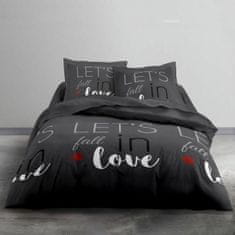 NEW Komplet posteljnine TODAY Ljubezen Siva Zakonska postelja 240 x 260 cm