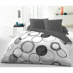 NEW Komplet posteljnine HOME LINGE PASSION Bela Krogi Svetlo siva 220 x 240 cm