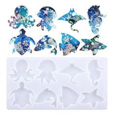 Silikonski kalup - Ocean Animals, 25,7x13,4x0,8 cm