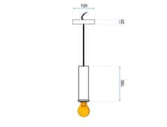 Toolight Obesna svetilka OSTI A APP108-1CP Modra