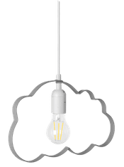 Toolight OBLAČNA VISEČA SVETILKA SIVA