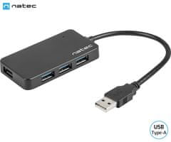 Natec Moth adapter USB Hub, 4x USB-A 3.0