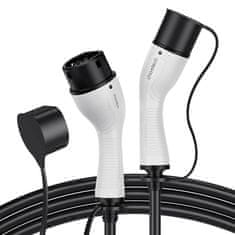 slomart kabel za polnjenje električnih avtomobilov tipa 2 choetech acg11 3,5 kw (bel)