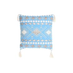 DKD Home Decor Blazina DKD Home Decor 40 x 15 x 40 cm Modra Bela