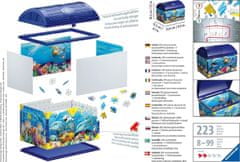 Ravensburger Puzzle 3D škatla za shranjevanje s pokrovom Podvodni svet/216 kosov