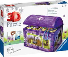 Ravensburger Puzzle 3D škatla za shranjevanje s pokrovom Konj/216 kosov