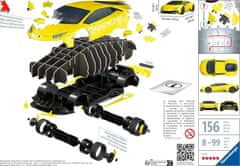 Ravensburger 3D sestavljanka Lamborghini Huracán Evo rumena 156 kosov