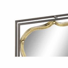 NEW Stensko ogledalo DKD Home Decor Črna Kovina Zlat (51.5 x 12 x 65 cm)