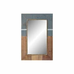 NEW Stensko ogledalo DKD Home Decor Modra Bela Jelka (60 x 3.5 x 89.5 cm)