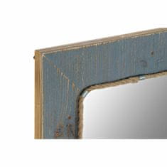 NEW Stensko ogledalo DKD Home Decor Modra Bela Jelka (60 x 3.5 x 89.5 cm)