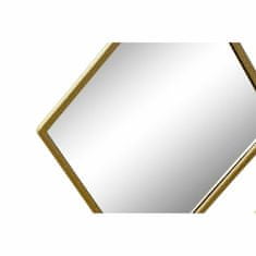 NEW Stensko ogledalo DKD Home Decor Ogledalo Zlat Kovina Rombi (63 x 2 x 90 cm)