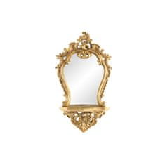 NEW Stensko ogledalo DKD Home Decor 38 x 13 x 68 cm Kristal Zlat Resin Neoklasičen