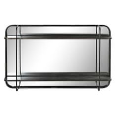 NEW Stensko ogledalo DKD Home Decor Črna Kovina (80 x 12 x 50 cm)