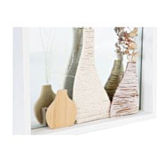 NEW Stensko ogledalo DKD Home Decor Kristal Naraven Bela 30 x 4 x 40 cm Les MDF Cottage (2 kosov)