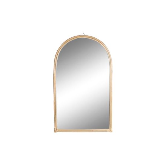 NEW Stensko ogledalo DKD Home Decor Ogledalo Naraven Bambus (40 x 5 x 70 cm)