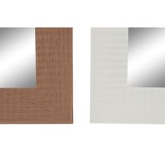 NEW Stensko ogledalo DKD Home Decor Rjava Črna Temno siva Slonovina Kristal polistiren 70 x 2 x 97 cm (4 kosov)