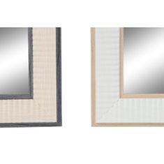 NEW Stensko ogledalo DKD Home Decor 36 x 2 x 95,5 cm Kristal Rjava Bela Temno siva polistiren (4 Kosi)