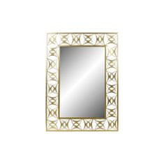 NEW Stensko ogledalo DKD Home Decor Zlat Kovina Kristal 30 x 40 cm 66 x 2 x 91,5 cm
