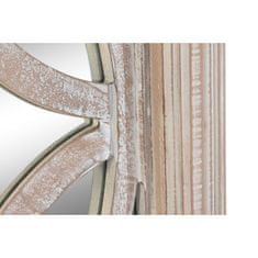 NEW Stensko ogledalo DKD Home Decor Kristal Bela Les MDF Slečeno (60 x 2,5 x 180 cm)