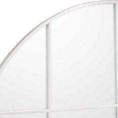 NEW Stensko ogledalo Krožen Kovina Bela (100 x 2,5 x 100 cm)