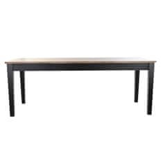 DKD Home Decor Jedilna miza DKD Home Decor Natural Black Metal Mango wood (200 x 90 x 75 cm)