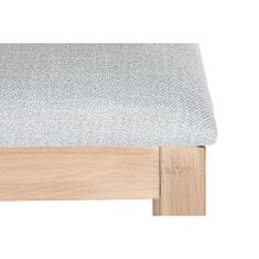 NEW Jedilni Stol DKD Home Decor Jelka Poliester Svetlo siva (46 x 61 x 86 cm)