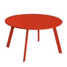 BigBuy Stranska mizica Marzia Red Steel 70 x 70 x 40 cm