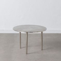 BigBuy Sredinska miza iz aluminija 60 x 60 x 40 cm