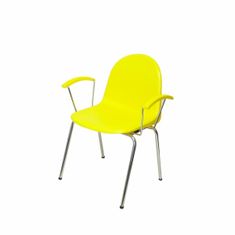 BigBuy Reception Chair Ves P&C 4320AM Yellow (4 uds)