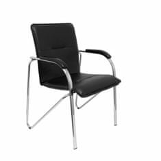 BigBuy Reception Chair Balsa P&C 2259SPNECR Black (2 uds)