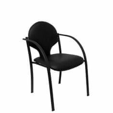 BigBuy Reception Chair Hellin P&C 1 Black (2 uds)