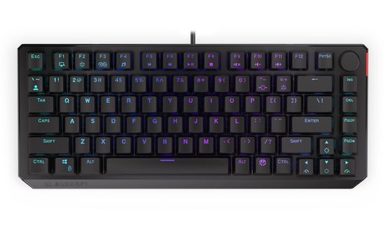 Endorfy gaming tipkovnica Thock 75% Red / RGB / rdeča sw. / žična / mehanska / ameriška postavitev / bližnjice / črna