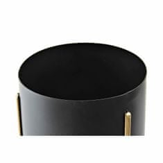 DKD Home Decor Komplet loncev DKD Home Decor Black Golden Metal Modern (20 x 20 x 32 cm)