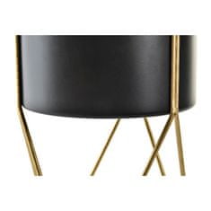 DKD Home Decor Komplet loncev DKD Home Decor Black Golden Metal Modern (20 x 20 x 32 cm)