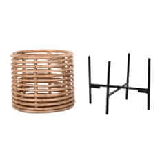 DKD Home Decor Komplet sadilnikov DKD Home Decor Metal Rattan Bali (25 x 25 x 87 cm)