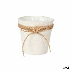 BigBuy Sadilnik Lasso White Rope Plastic 14 x 12,5 x 14 cm 14 x 14 x 14 cm (24 enot)