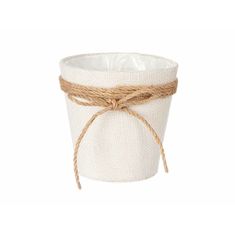 BigBuy Sadilnik Lasso White Rope Plastic 14 x 12,5 x 14 cm 14 x 14 x 14 cm (24 enot)