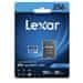 Lexar 256 GB visoko zmogljivega 633x microSDXC UHS-I (branje/pisanje: 100/45 MB/s) C10 A1 V30 U3 + adapter