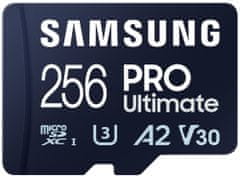 Samsung PRO Ultimate MicroSDXC 256 GB + adapter SD / CL10 UHS-I U3 / A2 / V30