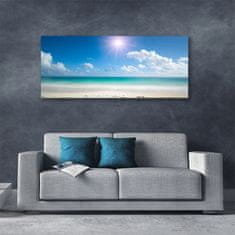 tulup.si Slika na platnu Sea beach sun landscape 125x50 cm