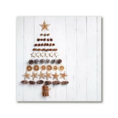 tulup.si Slika na platnu GingerbRead Christmas Tree Božični okraski 50x50 cm