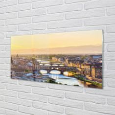 tulup.si Slika na akrilnem steklu Italija sunrise panorama 125x50 cm 2 obešalnika