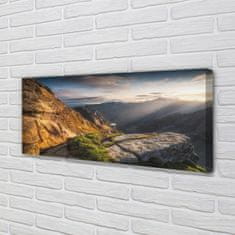 tulup.si Slika na platnu Mountain sunrise 125x50 cm