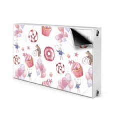 tulup.si Pokrov za radiator PVC Sladkarije in baloni 100x60 cm