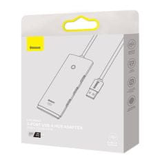 NEW Vozlišče 4w1 Baseus Lite Series USB do 4x USB 3.0 2m (czarny)